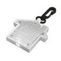 Clear Light Up House Clip on Reflector